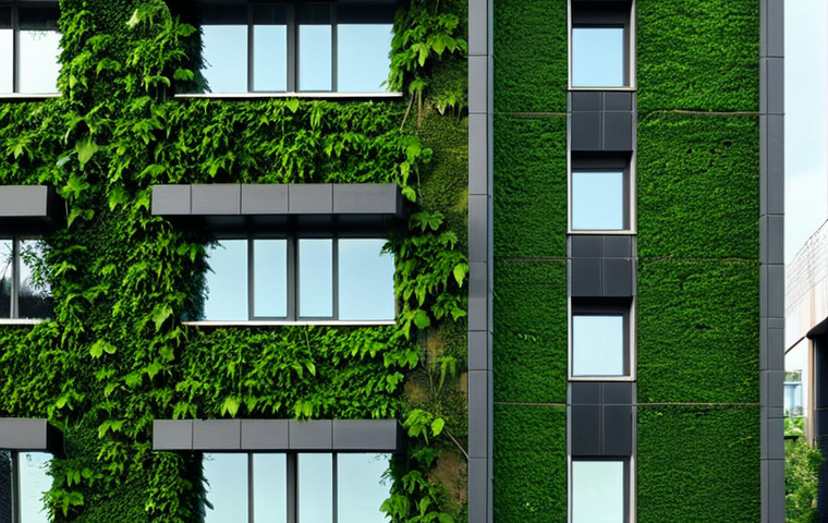 **Image Prompt 1: The Deceptive Green Facade**
A pristine, modern corporate building facade adorned with lush green foliage, leaves, and symbols of nature, subtly peeling back or cracking to reveal dark, polluting industrial chimneys emitting smoke and waste behind it. The contrast is stark, symbolizing greenwashing and hidden environmental damage. Focus on deceptive beauty and underlying grim reality. Cinematic lighting, realistic, detailed.